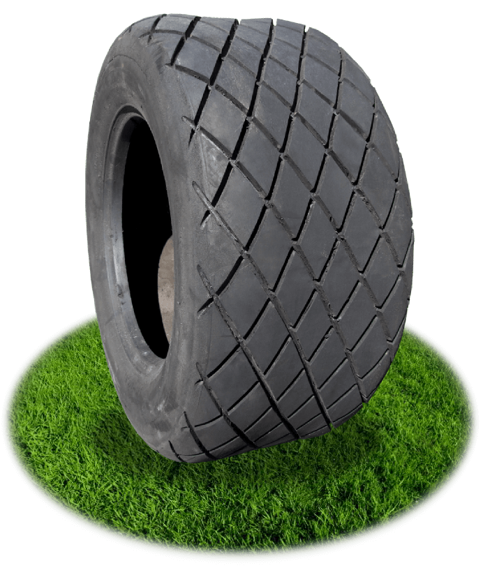 Retreaded turf tyre