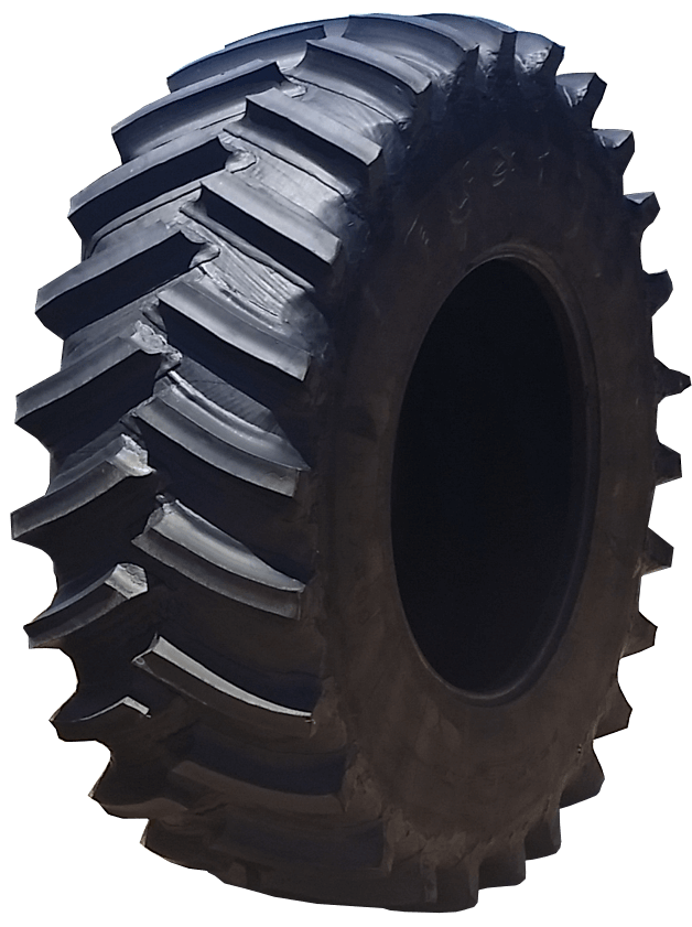 Re-lugged tractor tyre